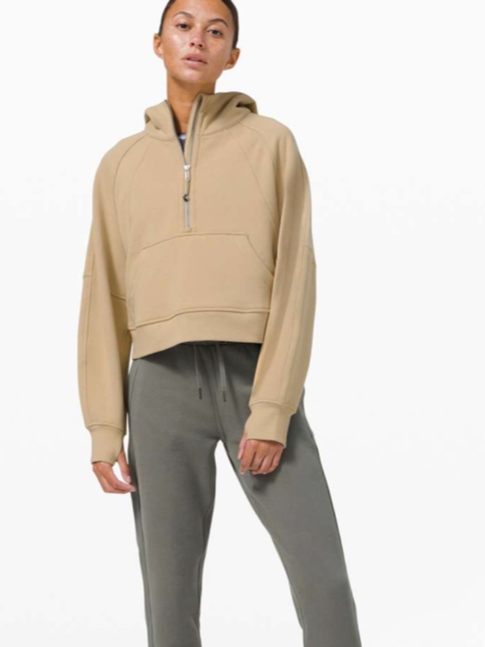 Lululemon Scuba Oversized Half-Zip Hoodie | Trench | Size XS/S